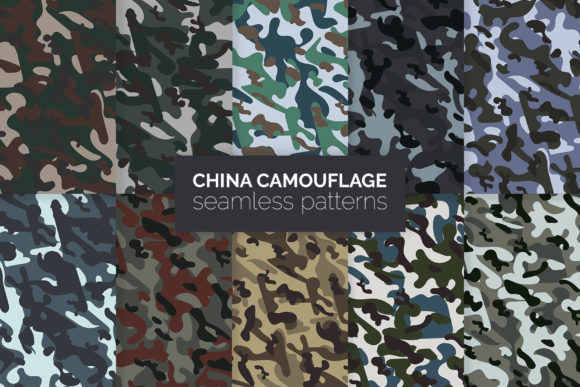 China Camouflage Seamless Patterns: A Complete Design Resource for Creators and Professionals