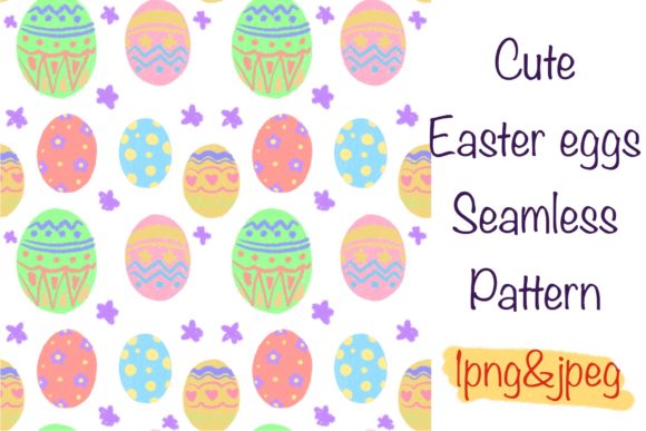 Cute Easter Eggs Seamless Patterns: A Versatile Design Asset for Modern Creators