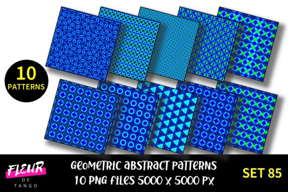 Geometric Patterns Digital Paper Set 85: A Versatile Design Resource for Modern Creative Projects