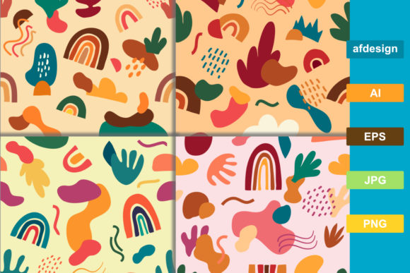 Hand Drawn Abstract Graphic Patterns for Creative Expression
