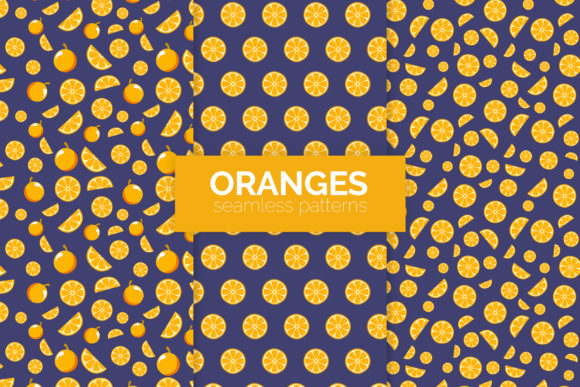 Oranges Seamless Patterns for Creative Projects