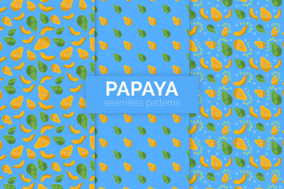 Papaya Seamless Patterns