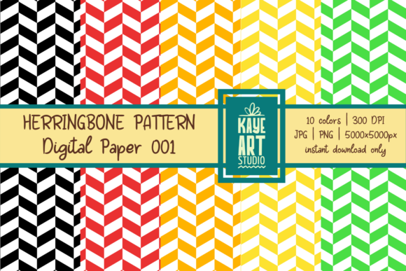 Rainbow Herringbone Digital Patterns: Creative Possibilities for Every Project