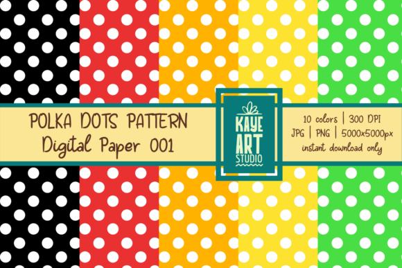 Rainbow Polka Dots Digital Patterns: A Versatile Toolkit for Creative Projects