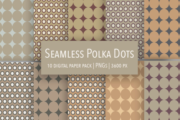 Seamless Hand Drawn Polka Dot Patterns 2: A Versatile Asset for Modern Creatives