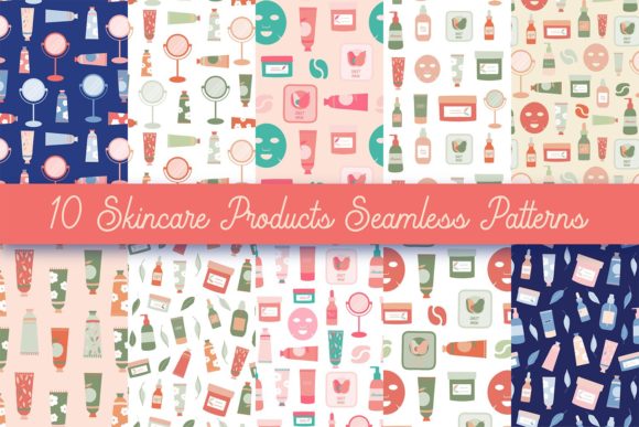 Skincare Products Seamless Patterns: A Design Shortcut