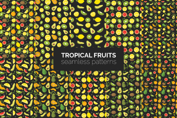 Tropical Fruits Seamless Patterns: A Versatile Toolkit for Modern Creatives