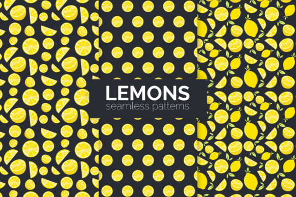 Versatile Lemons Seamless Patterns for Creatives